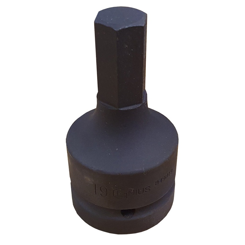 19mm Impact Hex / Allen Bit Driver 1 Drive From Genius Tools
