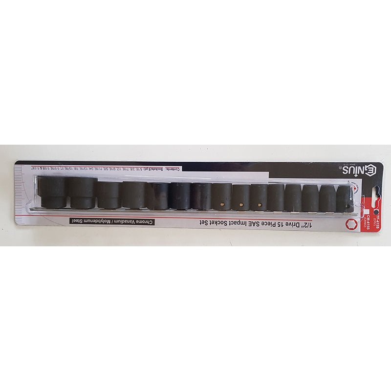 AF Impact Socket Set 1/2 Drive From Genius Tools Sizes 5/16 – 1-1/4