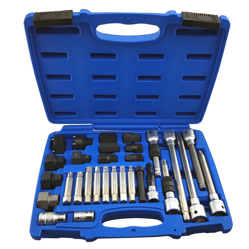Alternator Freewheel Pulley Removal Set 30 Pieces Britool Hallmark Hmas30