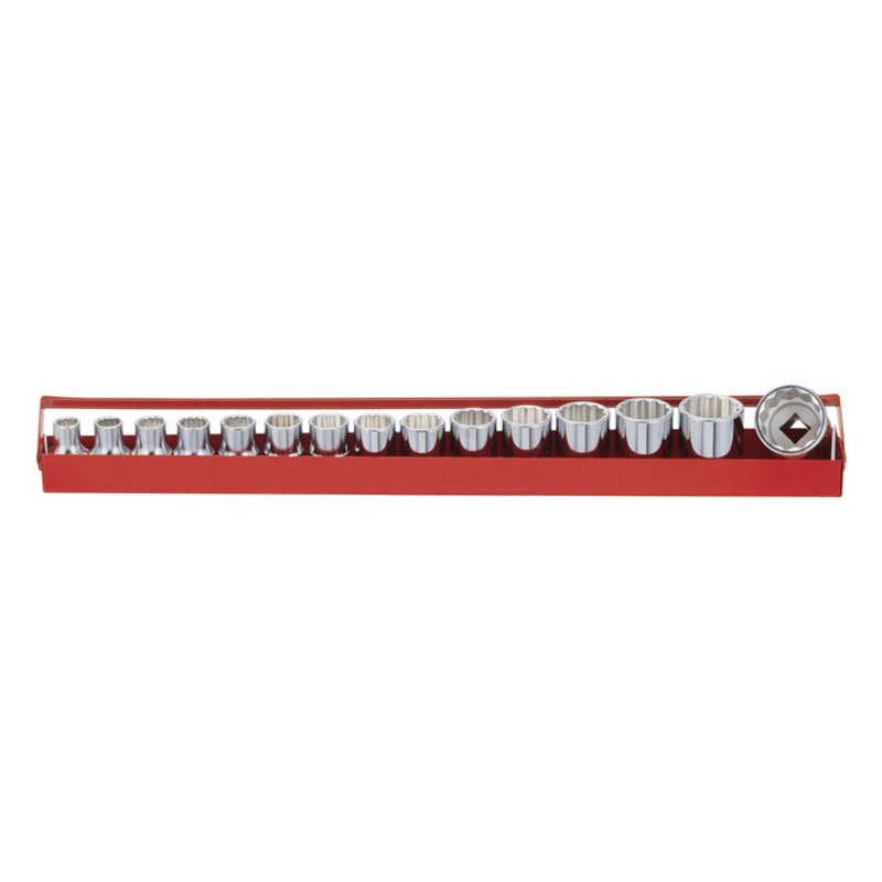 Genius Tools Tw-415M 15 Piece  Drive Bi-Hex Socket Set