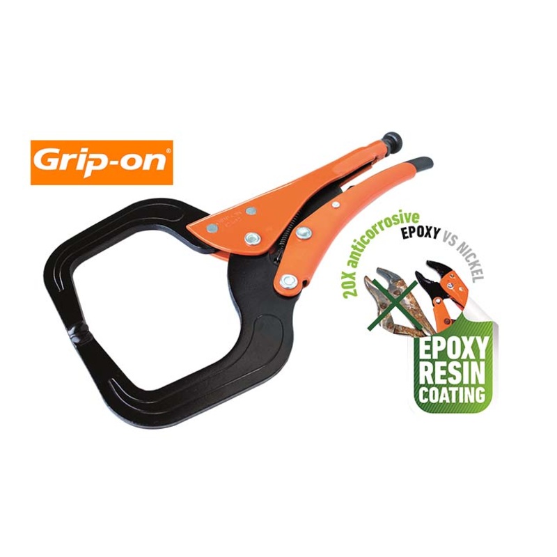 Grip-On 12 Locking C-Clamp Pliers 124-12
