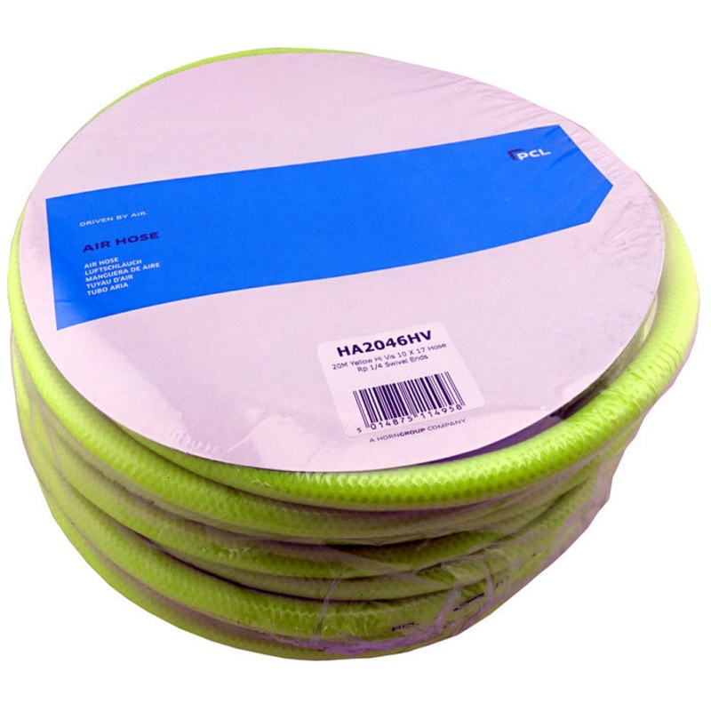 High Vis Air Hose / Airline 20 Metres 10mm Diameter From pcL Ha2046Hv